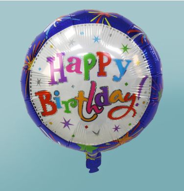 18" Firework Birthday Balloon