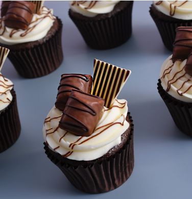 Hazelnut Cream Crunch Cupcakes