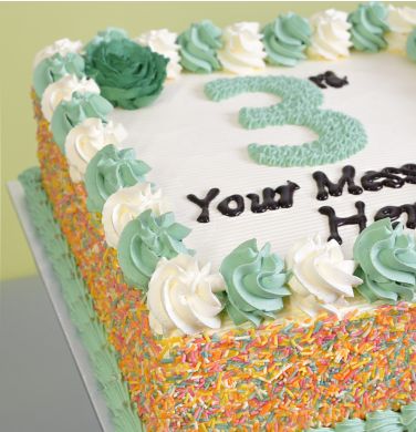 Classic Birthday  Number Cake